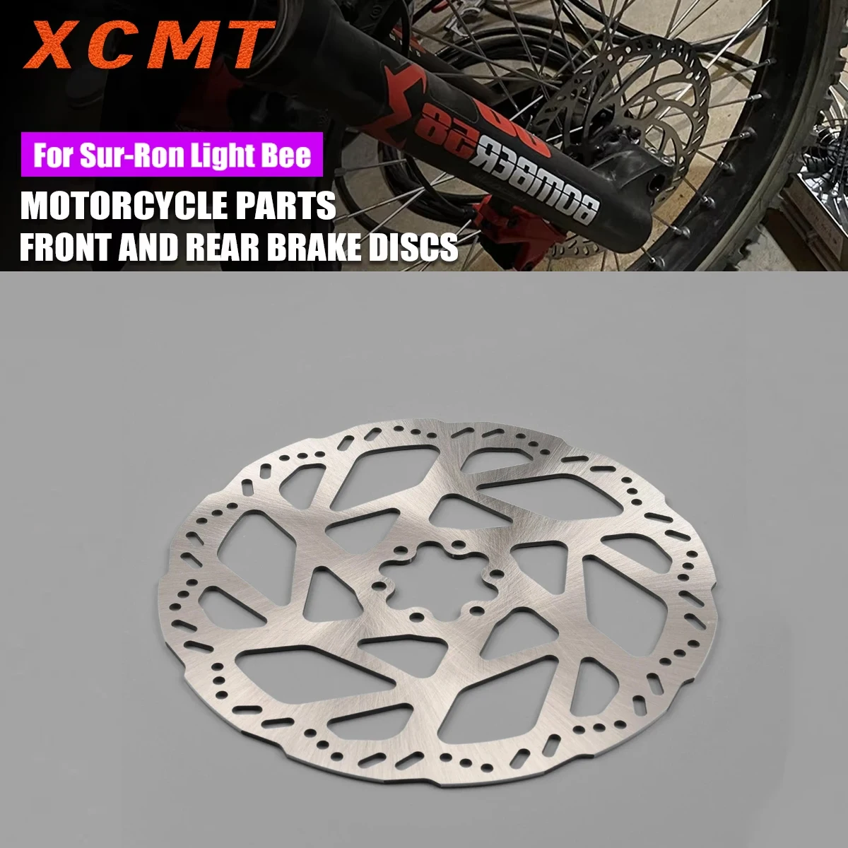 Steel Front and Rear Brake Discs With 6 Holes For SURRON Sur Ron Light Bee S X Off Road Motorcycle Accessories
Steel Front and Rear Brake Discs With 6 Holes For SURRON Sur Ron Light Bee S X Off Road Motorcycle Accessories