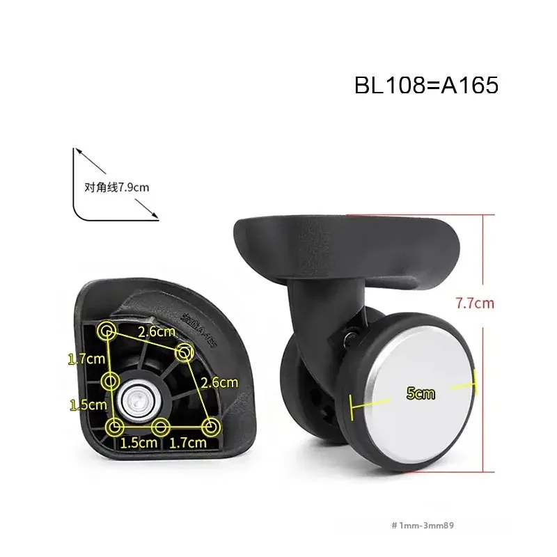 Good quality luggage mute caster universal wheel replacement BL-108/A165
Good quality luggage mute caster universal wheel replacement BL-108/A165