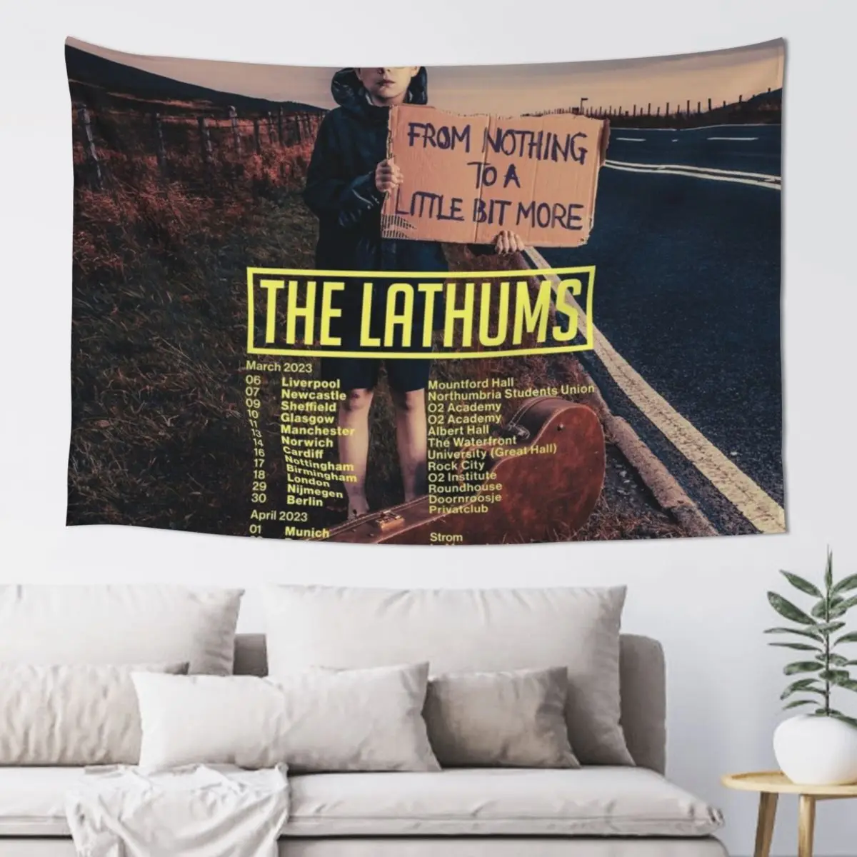 Date of UK / EU The Lathums UK/EU tour 2023 Tapestry Room Decor For Girls Anime Decor Bedroom Decor Aesthetic Tapestry
Date of UK / EU The Lathums UK/EU tour 2023 Tapestry Room Decor For Girls Anime Decor Bedroom Decor Aesthetic Tapestry