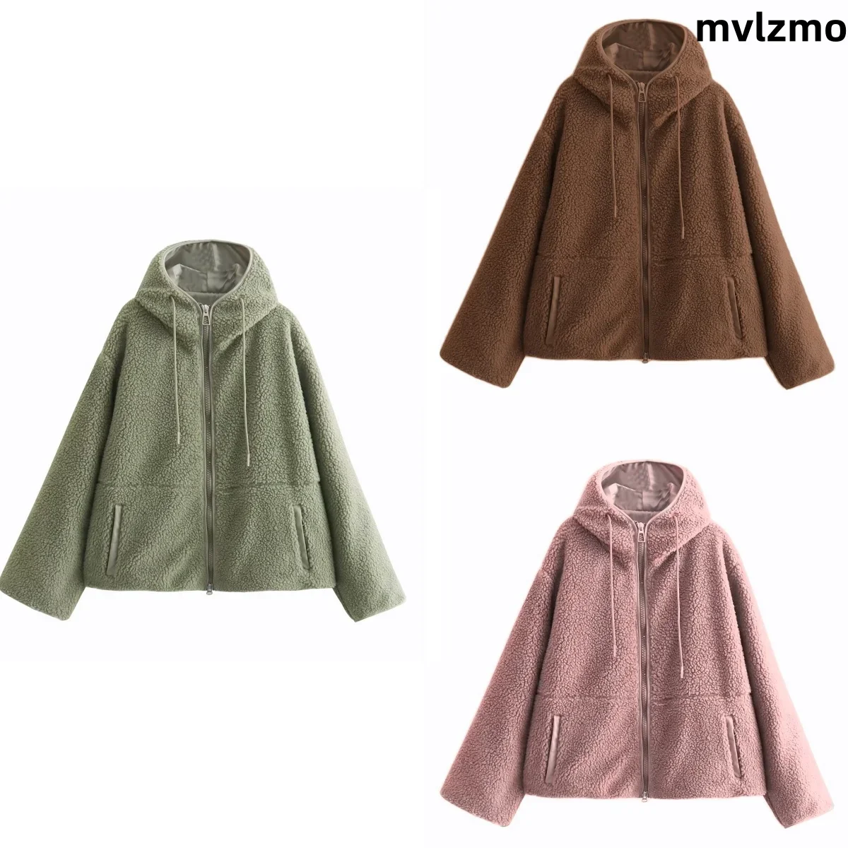 2024 spring and autumn Europe and the United States wind temperament casual women's hooded lamb wool coat coat
2024 spring and autumn Europe and the United States wind temperament casual women's hooded lamb wool coat coat