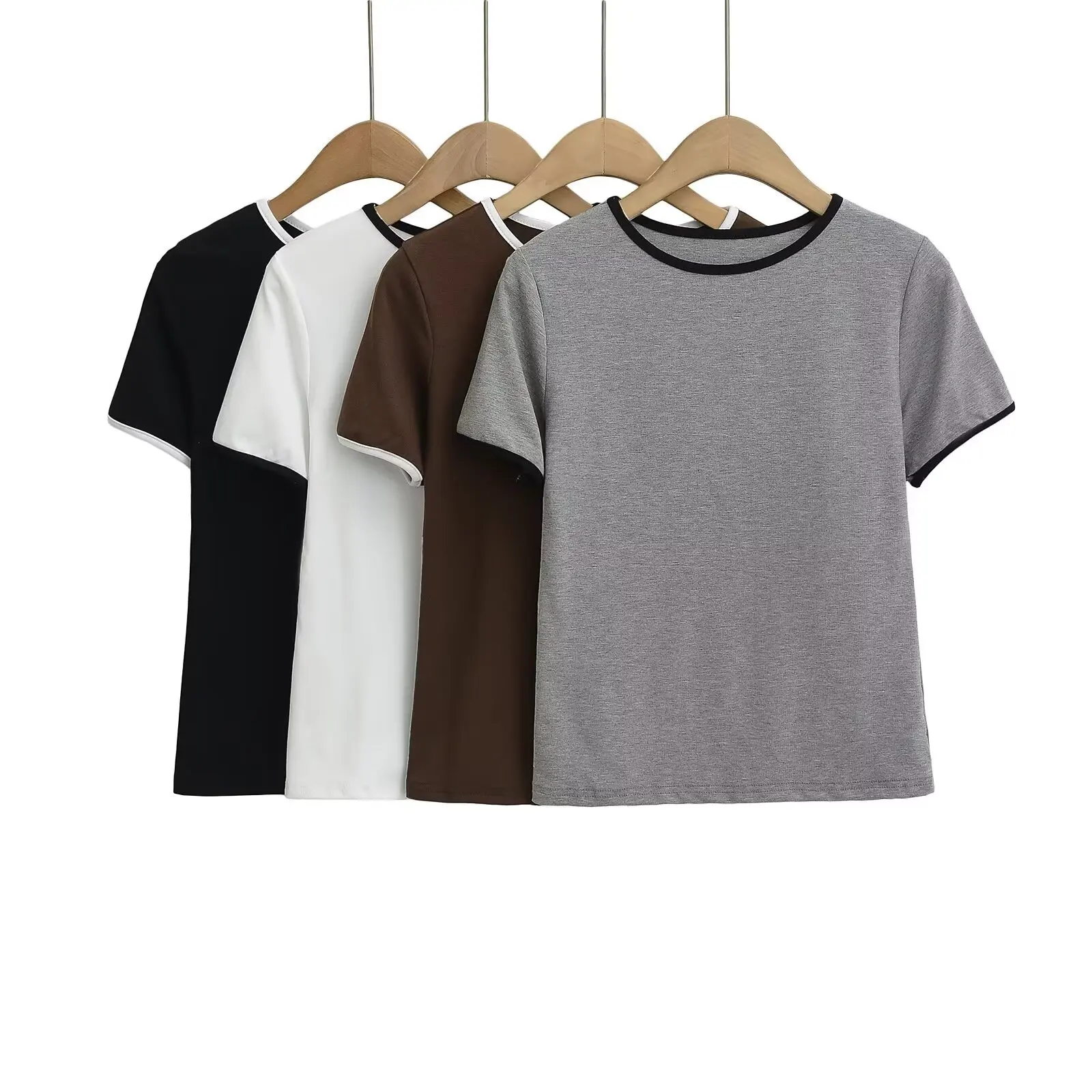UNIZERA Women's T-shirt Versatile Color Contrasting Slim Fit Short Sleeve Temperament Summer New T-shirt
UNIZERA Women's T-shirt Versatile Color Contrasting Slim Fit Short Sleeve Temperament Summer New T-shirt