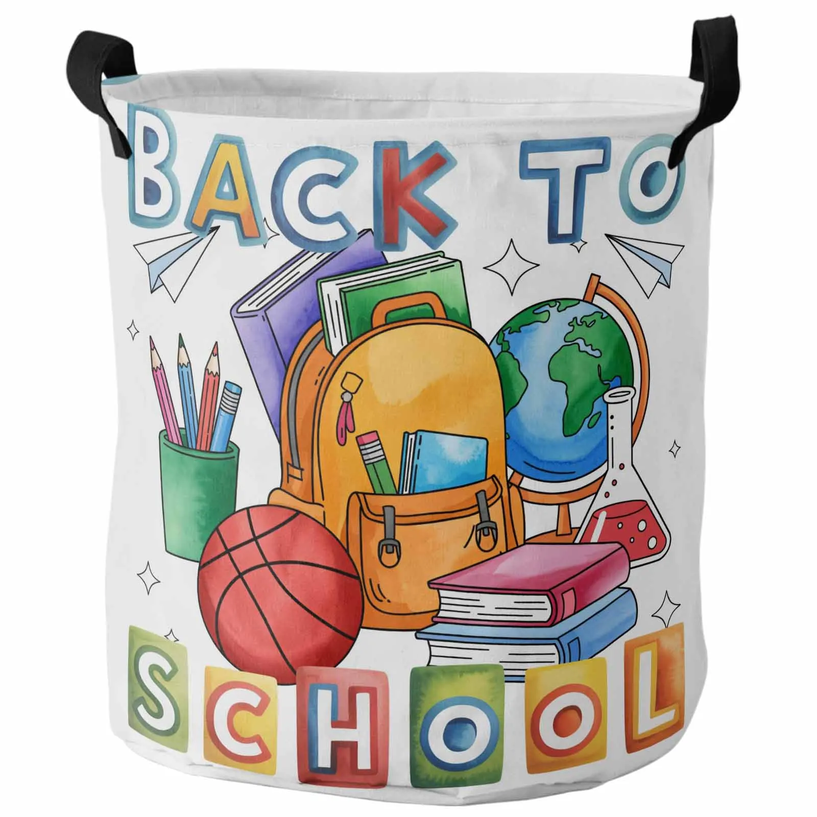 Watercolor Back To School Crayon Foldable Dirty Laundry Basket Kid's Toy Organizer Waterproof Storage Baskets
Watercolor Back To School Crayon Foldable Dirty Laundry Basket Kid's Toy Organizer Waterproof Storage Baskets