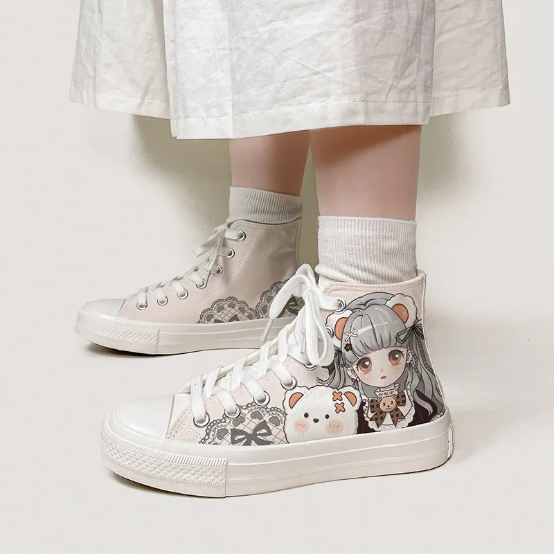 Sweet Lolita Girl Original Cute Anime High Top Canvas Shoes Female Students Casual Board Shoes
Sweet Lolita Girl Original Cute Anime High Top Canvas Shoes Female Students Casual Board Shoes