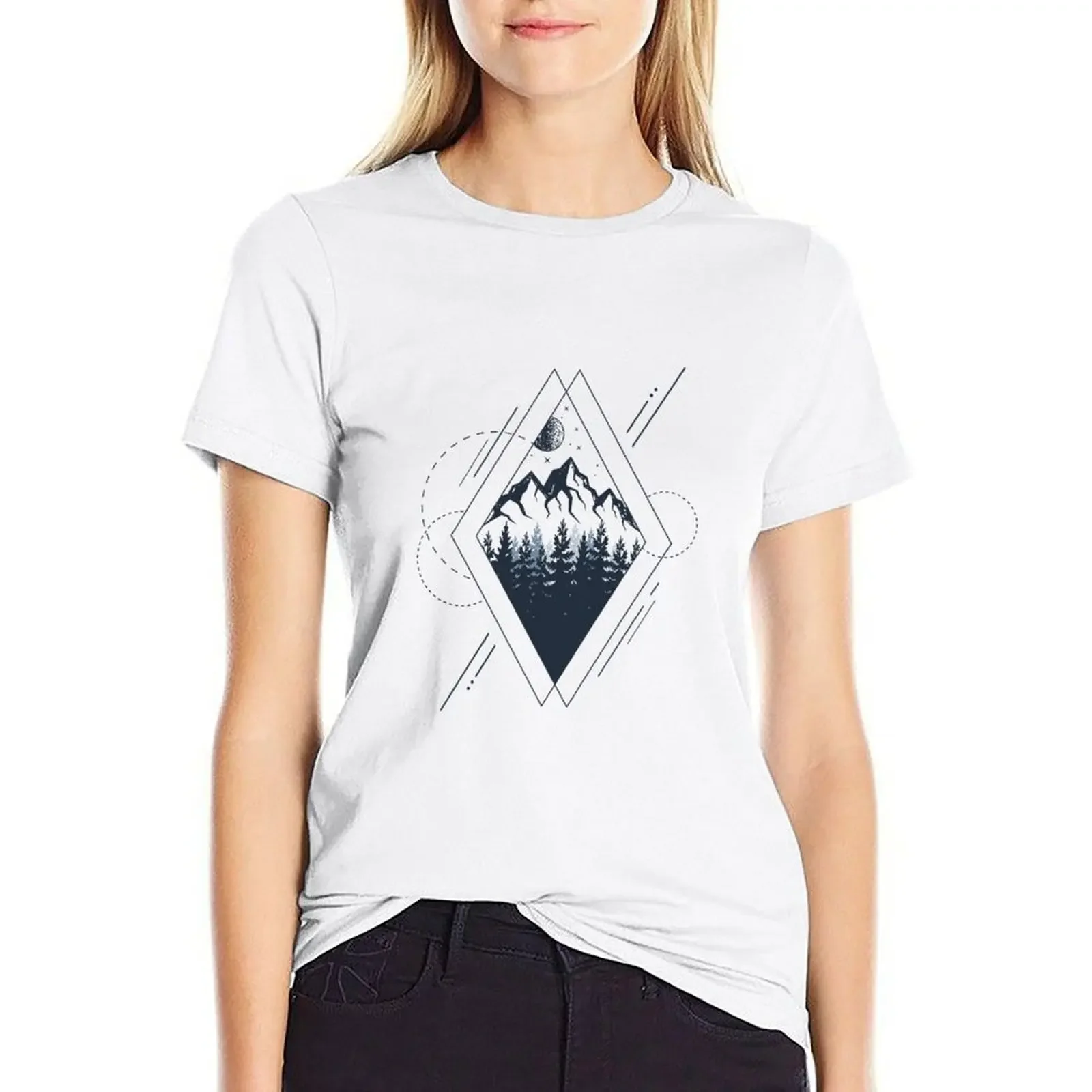 Mountains. Geometric Style T-Shirt animal print shirt for girls cute clothes tops blanks Women tops
Mountains. Geometric Style T-Shirt animal print shirt for girls cute clothes tops blanks Women tops