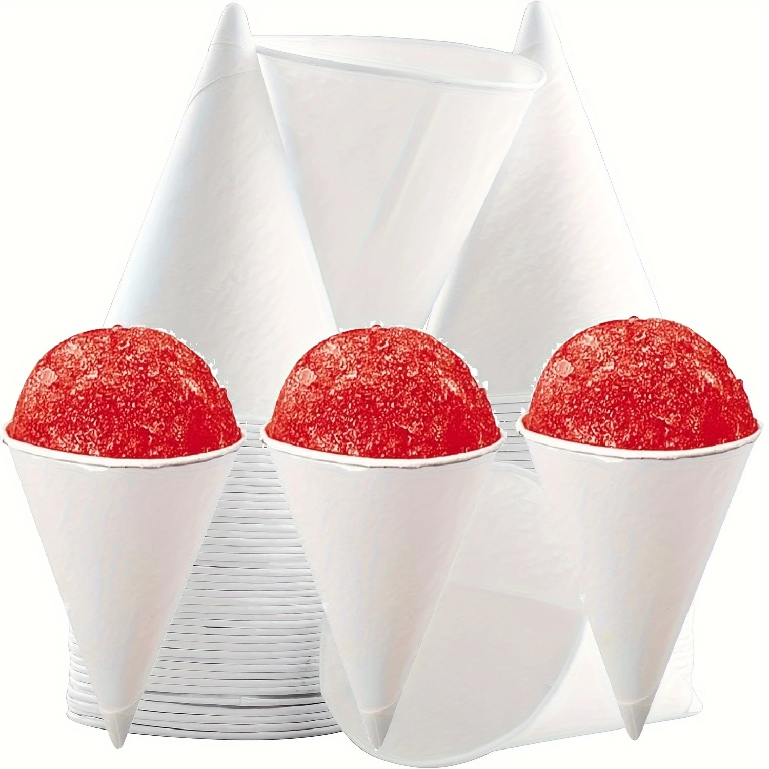 100-Piece Thickened Snow Cone Cups - Leak-proof for Slushies, Shaved Ice - Ideal for Parties, Events, Holidays
100-Piece Thickened Snow Cone Cups - Leak-proof for Slushies, Shaved Ice - Ideal for Parties, Events, Holidays