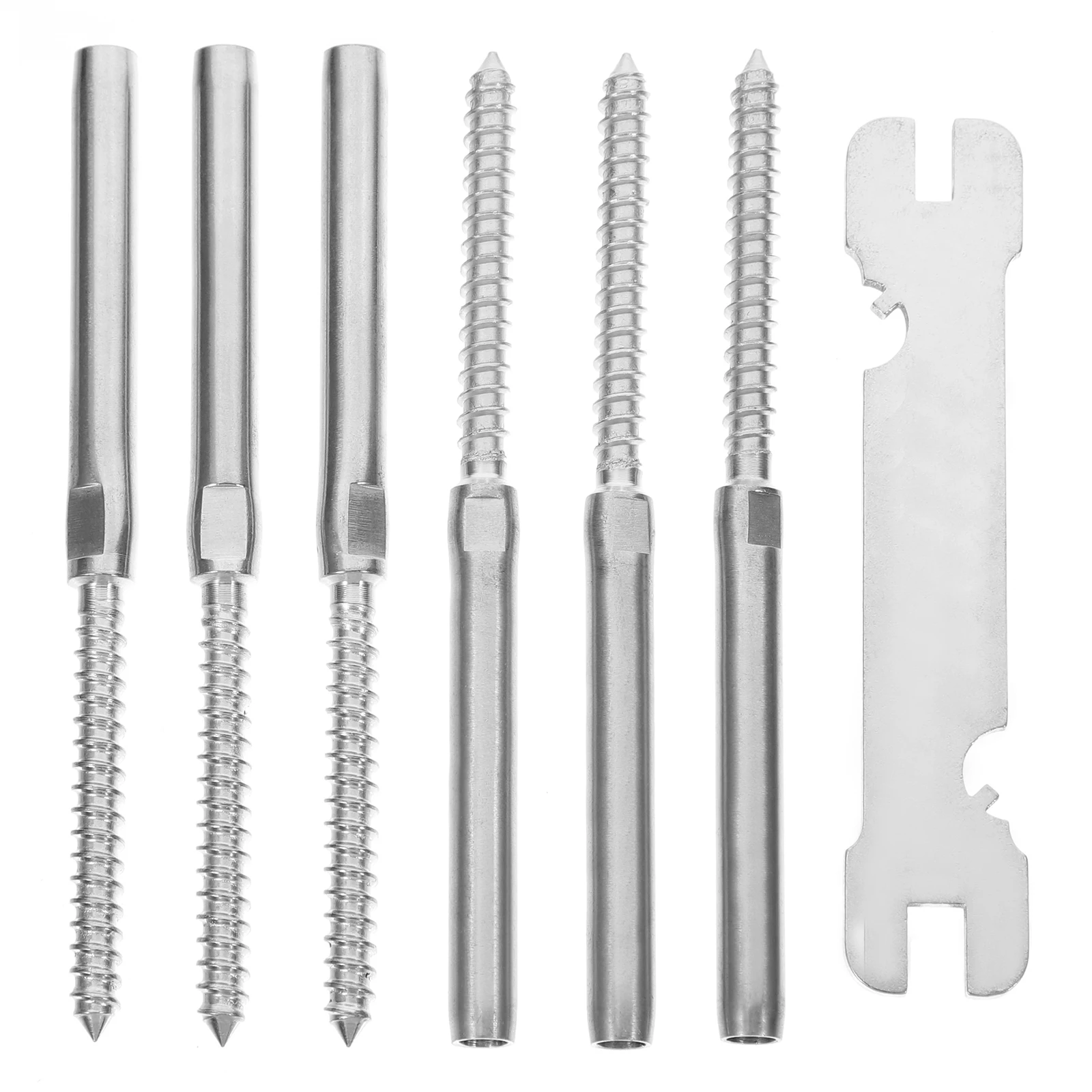 3Pairs Cable Railing Kit Stainless Steel Tension Adjustment Deck Railing System Invisible Cable Railing Fittings
3Pairs Cable Railing Kit Stainless Steel Tension Adjustment Deck Railing System Invisible Cable Railing Fittings
