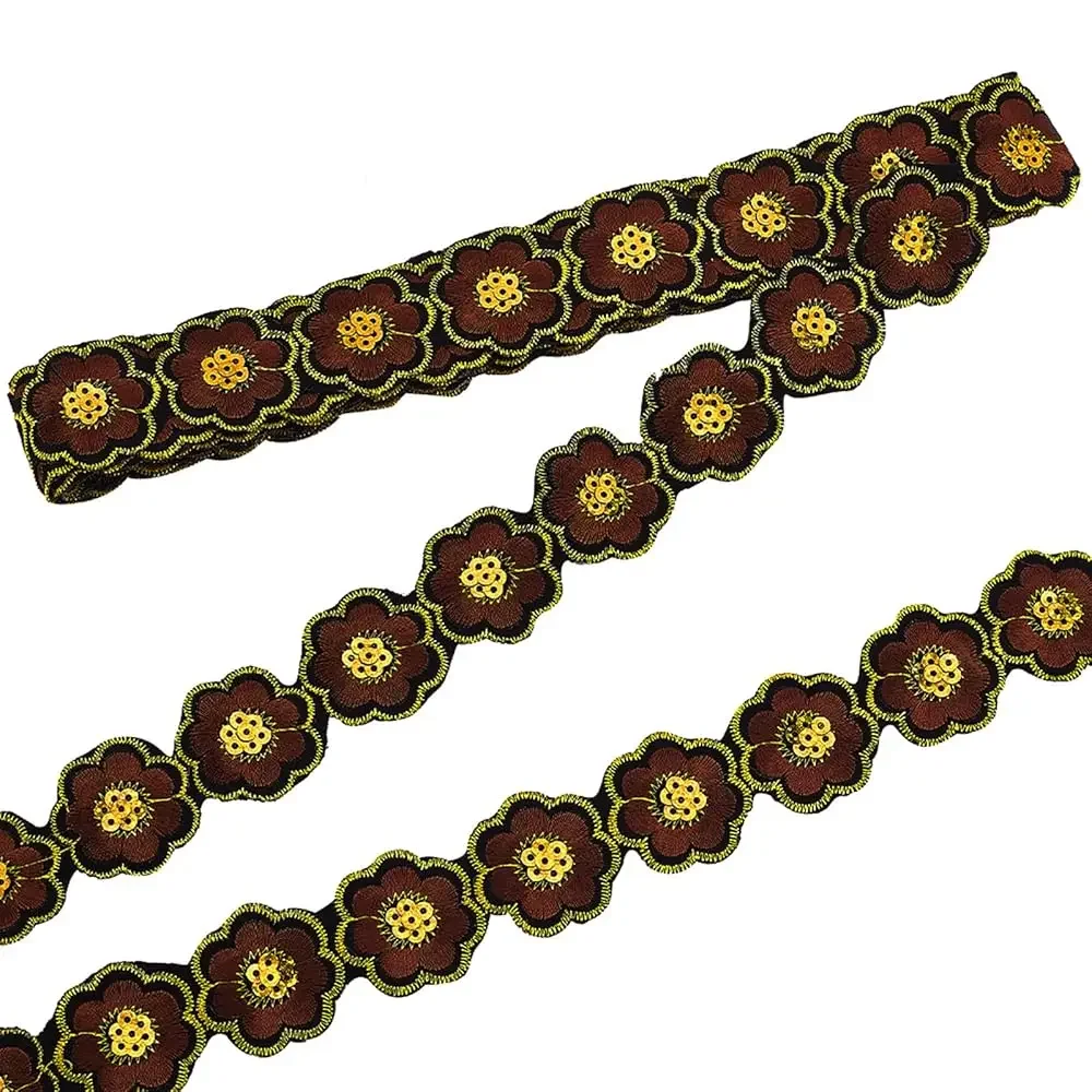 5 Yards Floral Embroidery Lace Trim, 1.6 inch Ethnic Jacquard Ribbon Flower Sewing Craft Edge Trim for Costume Bags Curtain
5 Yards Floral Embroidery Lace Trim, 1.6 inch Ethnic Jacquard Ribbon Flower Sewing Craft Edge Trim for Costume Bags Curtain