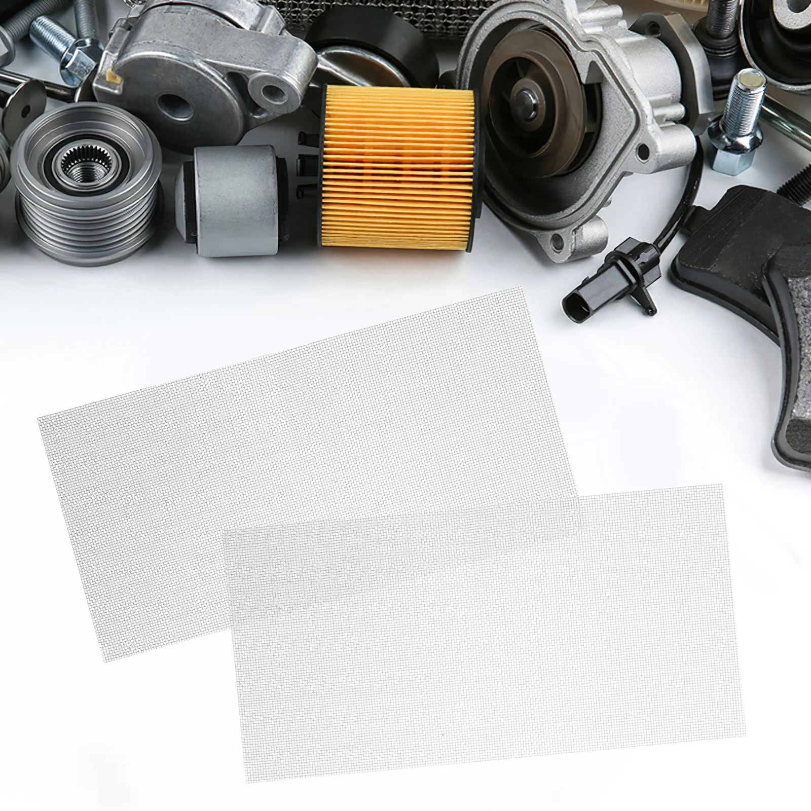 2Pcs Car Bumper Repair Mesh Stainless Steel Reinforcing Patch Welding Kit for Plastic Cracks Holes DIY Window Air Vent Mesh
2Pcs Car Bumper Repair Mesh Stainless Steel Reinforcing Patch Welding Kit for Plastic Cracks Holes DIY Window Air Vent Mesh