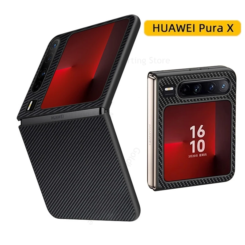 Carbon Fiber Hard Bumper Phone Case For Huawei Pura X Tough PC Back Protection Cover Fundas For HUAWEI Pura X VDE-AL00 PuraX 5G
Carbon Fiber Hard Bumper Phone Case For Huawei Pura X Tough PC Back Protection Cover Fundas For HUAWEI Pura X VDE-AL00 PuraX 5G