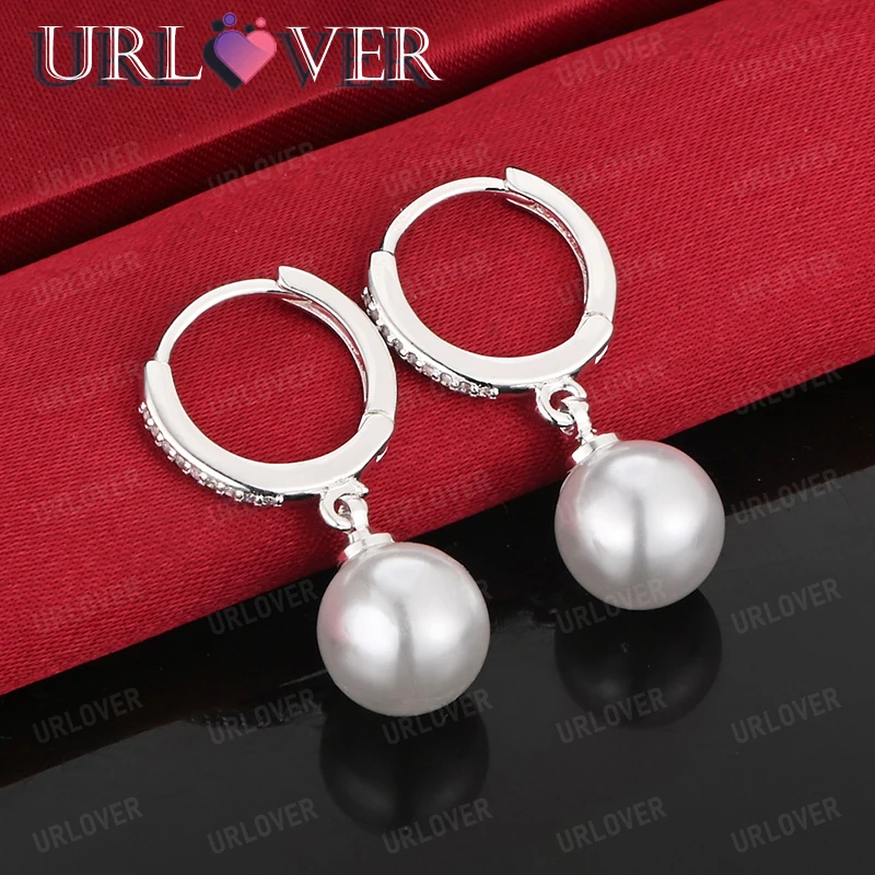12mm Smooth Round Bead 925 Sterling Silver Drop Earring Women Elegant Party Jewelry Engagement Wedding Accessories Fine Gift
12mm Smooth Round Bead 925 Sterling Silver Drop Earring Women Elegant Party Jewelry Engagement Wedding Accessories Fine Gift