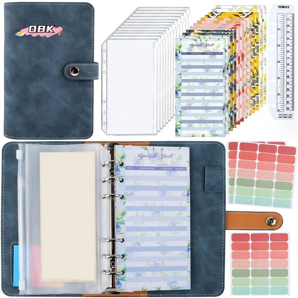 PU A6 Soft Budget Binder Planner Colorful Savings Money Notebook Binder with 12pcs A6 Binder Pockets 6 Hole Binder Pockets
PU A6 Soft Budget Binder Planner Colorful Savings Money Notebook Binder with 12pcs A6 Binder Pockets 6 Hole Binder Pockets