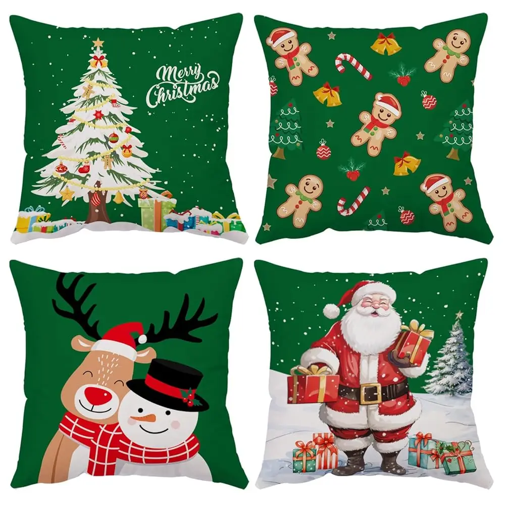 Christmas Pillow Covers 24X24 Set Of 4 Velvet Christmas Pillow Cases Green Xmas Winter Holiday Throw Pillow Covers Christmas
Christmas Pillow Covers 24X24 Set Of 4 Velvet Christmas Pillow Cases Green Xmas Winter Holiday Throw Pillow Covers Christmas