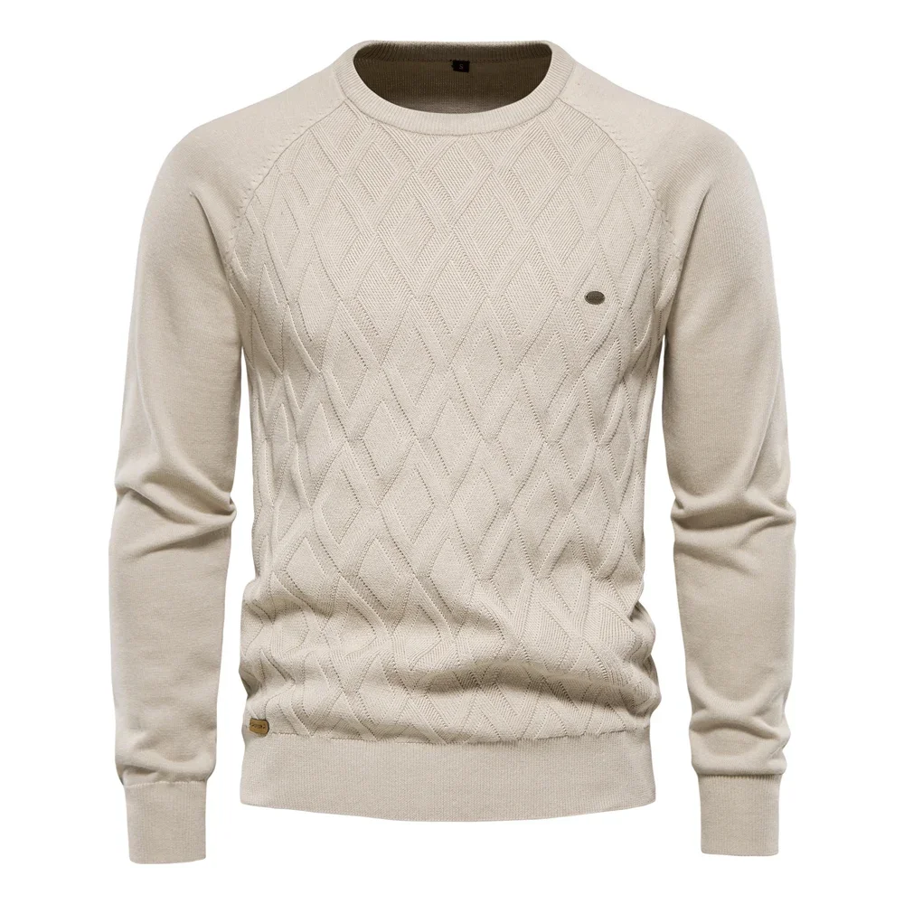 Argyle Basic Men Sweaters Solid Color O-neck Long sleeve Knitted Male Pullover Winter Fashion New Warm Sweaters for Men
Argyle Basic Men Sweaters Solid Color O-neck Long sleeve Knitted Male Pullover Winter Fashion New Warm Sweaters for Men