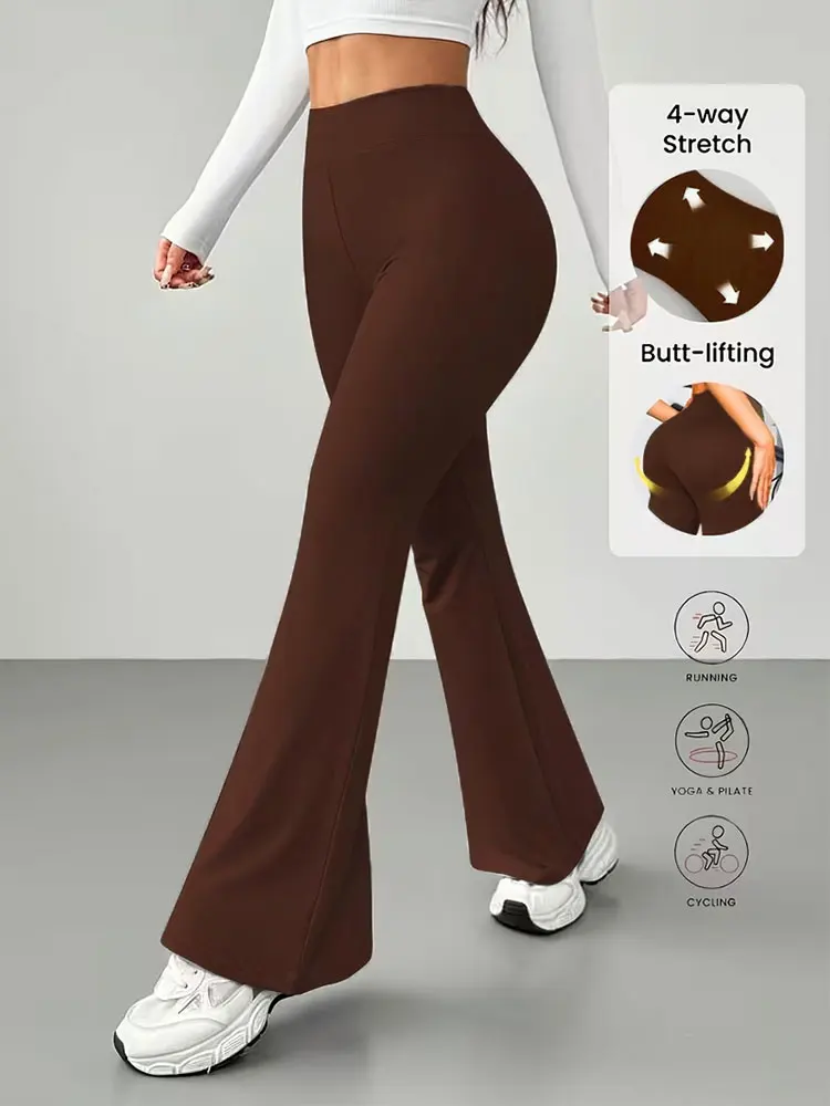 Винтажные сексуальные коричневые расклешенные брюки, четырехсторонние эластичные модные повседневные универсальные женские брюки, повседневная пригородная одежда, спортивная одежда
Винтажные сексуальные коричневые расклешенные брюки, четырехсторонние эластичные модные повседневные универсальные женские брюки, повседневная пригородная одежда, спортивная одежда