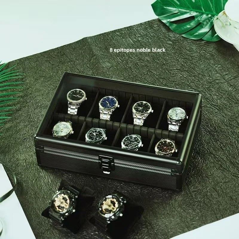 Large Dial 8 Slots 4 Grid Watch Storage Box Luxury Watch Dustproof Aluminum Case Watch Box nternal interval watch storage
Large Dial 8 Slots 4 Grid Watch Storage Box Luxury Watch Dustproof Aluminum Case Watch Box nternal interval watch storage