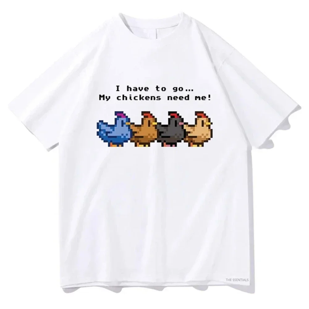 2025 I have to go My chicken needs my Fun graphic T-shirt Fashion Trend Loose casual 100% cotton crew-neck short sleeve T-shirt
2025 I have to go My chicken needs my Fun graphic T-shirt Fashion Trend Loose casual 100% cotton crew-neck short sleeve T-shirt