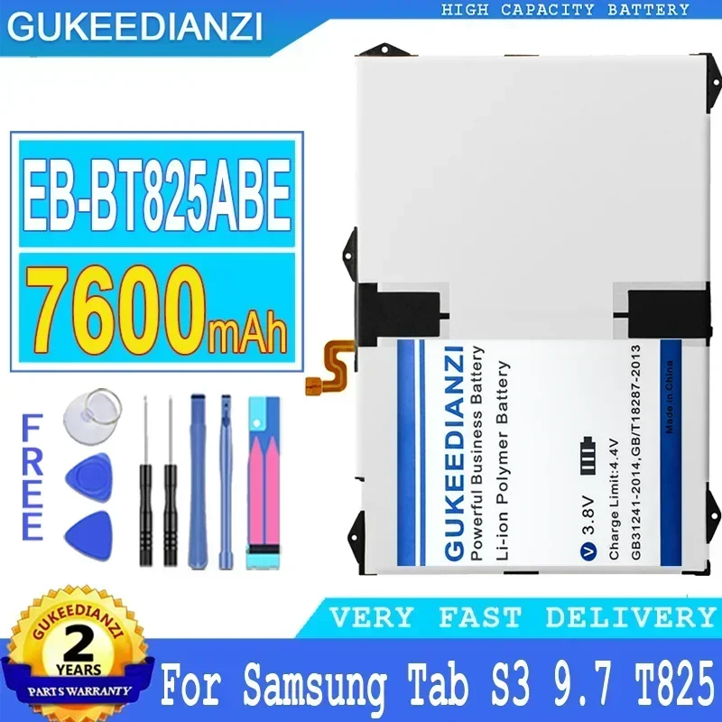 Аккумулятор для Samsung Galaxy Tab S3 9,7 SM-T820 SM-T825 SM-T825C SM-T825N0 SM-T825Y SM-T827V EB-BT825ABE 7600 мАч
Аккумулятор для Samsung Galaxy Tab S3 9,7 SM-T820 SM-T825 SM-T825C SM-T825N0 SM-T825Y SM-T827V EB-BT825ABE 7600 мАч