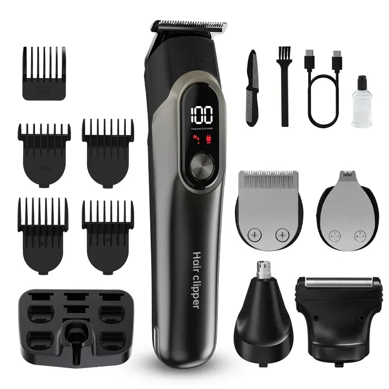 2025 New Professional Barber Set LCD Display Hair Trimmer Hair Trimmer Professional 5 in 1 Hairdressing Clipper Electric Razor
2025 New Professional Barber Set LCD Display Hair Trimmer Hair Trimmer Professional 5 in 1 Hairdressing Clipper Electric Razor