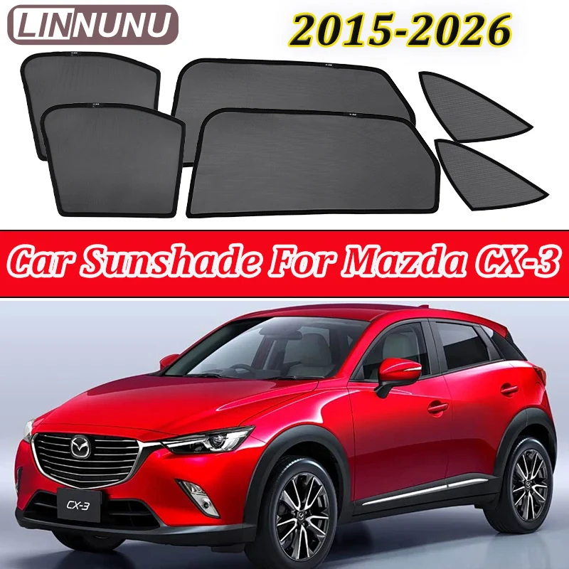LINNUNU For Mazda CX-3 2015-2026 accessories Car sunshade Curtain Window Mesh Magnetic Sun Shade UV Protection Privacy Blocking
LINNUNU For Mazda CX-3 2015-2026 accessories Car sunshade Curtain Window Mesh Magnetic Sun Shade UV Protection Privacy Blocking
