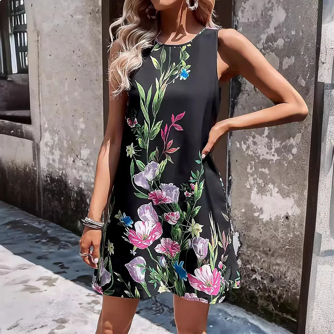 Women's Floral Print Tank Dress Spring Summer Casual Elegant Tank Dresses Jumpsuit Playsuit
Women's Floral Print Tank Dress Spring Summer Casual Elegant Tank Dresses Jumpsuit Playsuit
