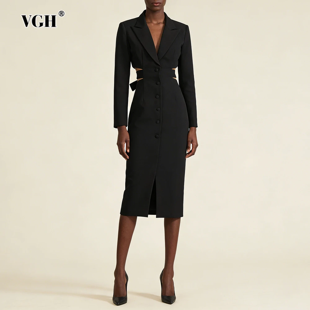 VGH Sexy Slimming Hollow Out Blazers For Women Lapel Long Sleeve Spliced Button Spring Temperament Commute Blazers Female New
VGH Sexy Slimming Hollow Out Blazers For Women Lapel Long Sleeve Spliced Button Spring Temperament Commute Blazers Female New