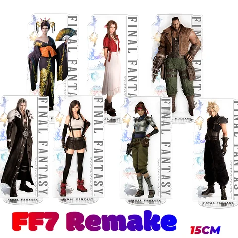 15cm FF7 Remake Fantasy akrylowy stojak urządzenia peryferyjne do gier chmura rysunek Sephiroth figurka kolekcjonerskie ozdoby na biurko breloczek