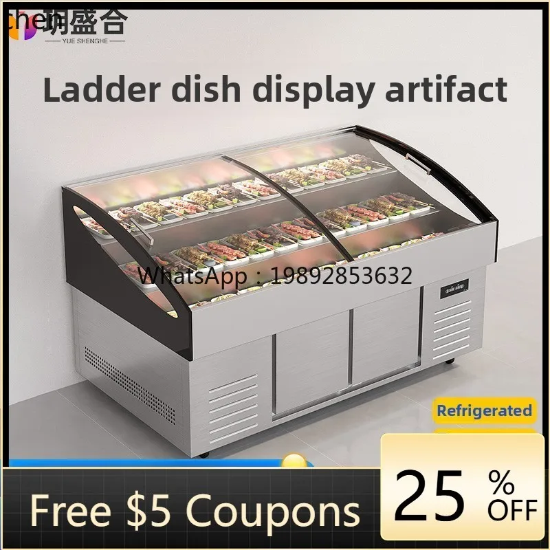 ZS Cooked Food Braised Vegetable BBQ Commercial Refrigerated Cabinet Display Cabinet Order Fresh Frozen Three-Step Ice Platform
ZS Cooked Food Braised Vegetable BBQ Commercial Refrigerated Cabinet Display Cabinet Order Fresh Frozen Three-Step Ice Platform