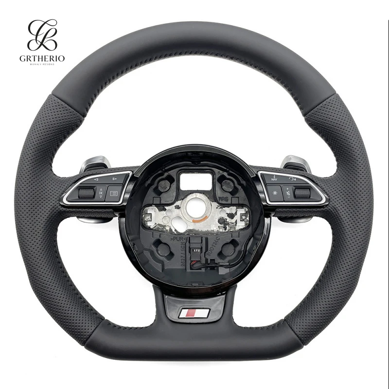 Suitable for Audi A38V semi-perforated black line S large paddle steering wheel base
Suitable for Audi A38V semi-perforated black line S large paddle steering wheel base