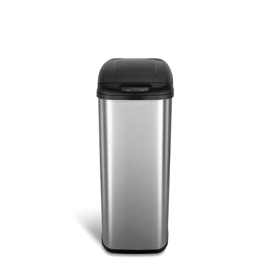 Automatic Kitchen Trash Can 13 Gallon Stainless Steel Motion Sensor Hands-Free Soft-Close Lid Garbage Bin Silver
Automatic Kitchen Trash Can 13 Gallon Stainless Steel Motion Sensor Hands-Free Soft-Close Lid Garbage Bin Silver