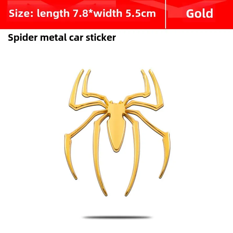 1pc Personalized and Creative Spider Shaped Body Sticker Zinc Alloy Metal Material Car Trail Modification Label Universal Parts
1pc Personalized and Creative Spider Shaped Body Sticker Zinc Alloy Metal Material Car Trail Modification Label Universal Parts