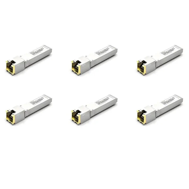 AA08-6X SFP+ Module RJ45 Switch GBIC 10G Connector SFP Copper Cable SFP 10G Electrical Port Optical Module Ethernet Port
AA08-6X SFP+ Module RJ45 Switch GBIC 10G Connector SFP Copper Cable SFP 10G Electrical Port Optical Module Ethernet Port