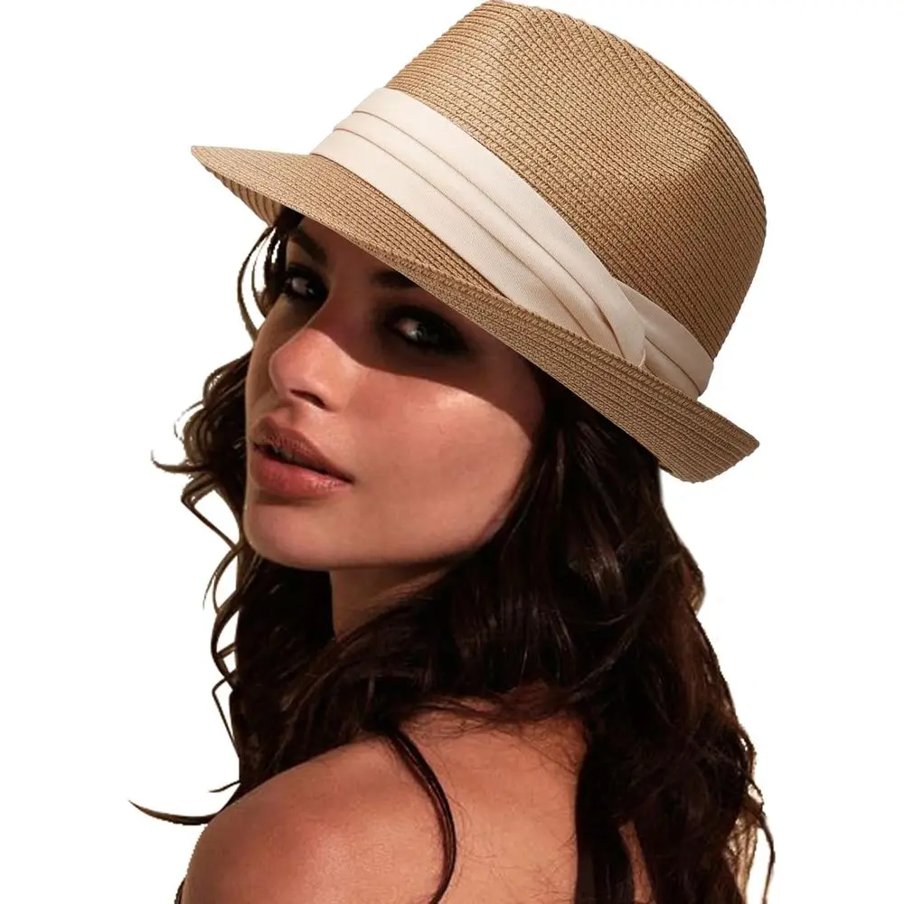 Women's Short Brim Panama Hat - Foldable Summer Sun Hat for Travel & Beach, Suitable for 50+
Women's Short Brim Panama Hat - Foldable Summer Sun Hat for Travel & Beach, Suitable for 50+