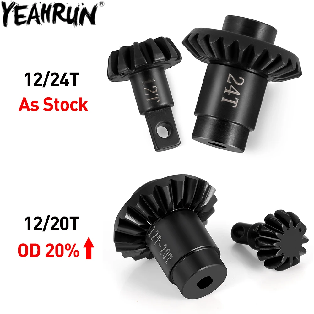 YEAHRUN Steel Axle Gear 12T/24T 12T/20T for 1/24 FMS FCX24 FCX18 RC Crawler Car Upgrade Parts
YEAHRUN Steel Axle Gear 12T/24T 12T/20T for 1/24 FMS FCX24 FCX18 RC Crawler Car Upgrade Parts