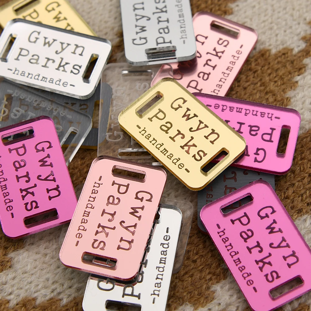 Laser Engraved Mirror Acrylic Tags 0.75"x1.18" Eco Custom Logo For DIY Crafts Clothing Hats Home Decor Handmade Gifts
Laser Engraved Mirror Acrylic Tags 0.75"x1.18" Eco Custom Logo For DIY Crafts Clothing Hats Home Decor Handmade Gifts