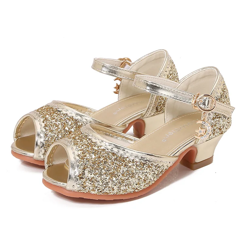 2025 Summer New Girls Sandals Children's High Heels Princess Sequined Crystal Footwear Fashion Mary Jane Girls Party Dance Shoe
2025 Summer New Girls Sandals Children's High Heels Princess Sequined Crystal Footwear Fashion Mary Jane Girls Party Dance Shoe