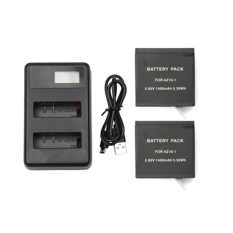 1400mAh Batteries For Xiaomi Yi 2 4K Yi plus + LCD USB Dual Charger For XiaoYi lite Xiaomi Yi II 4K Action camera Accessories
1400mAh Batteries For Xiaomi Yi 2 4K Yi plus + LCD USB Dual Charger For XiaoYi lite Xiaomi Yi II 4K Action camera Accessories