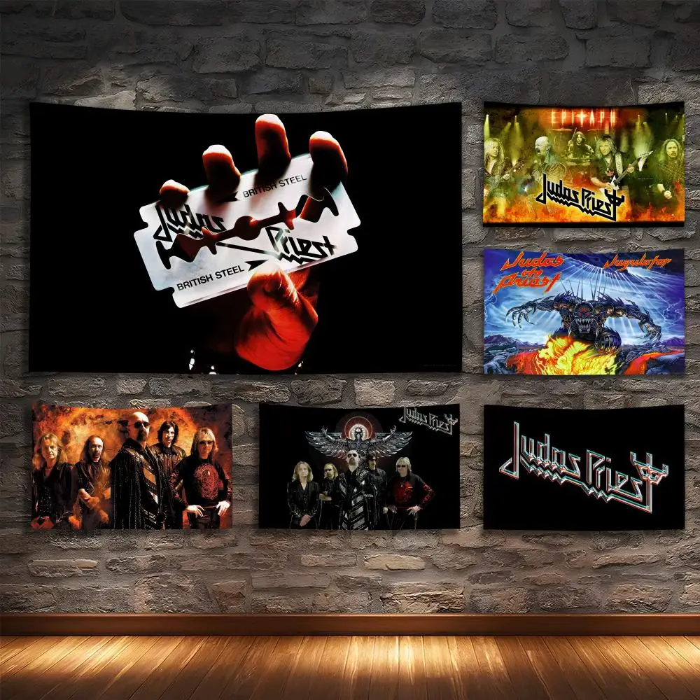 J-Judas P-Priest Rock Band Tapestry Custom Living Bedroom Party Dormitory Interior Wall Bohemian Decoration Attached Clip
J-Judas P-Priest Rock Band Tapestry Custom Living Bedroom Party Dormitory Interior Wall Bohemian Decoration Attached Clip