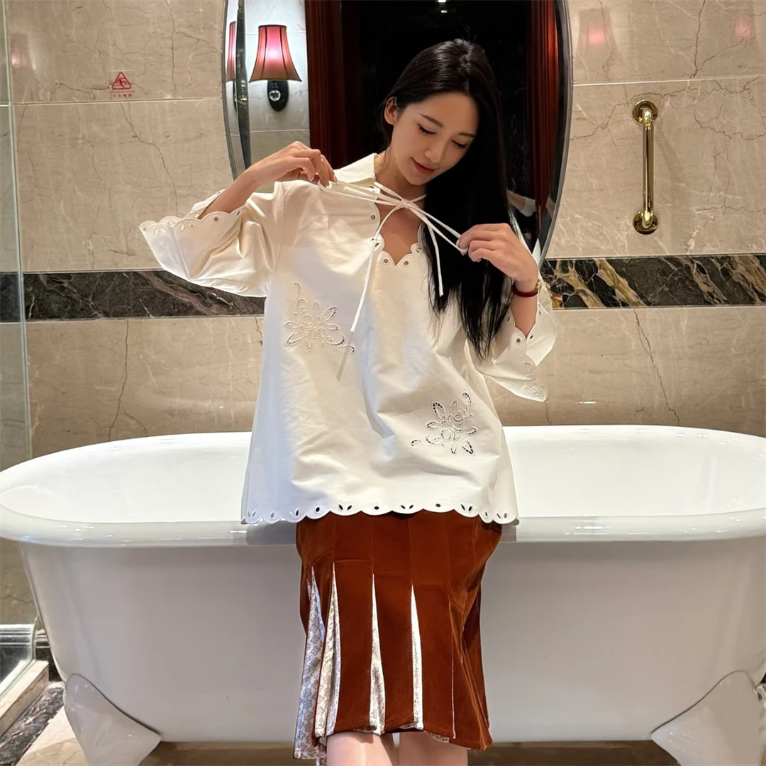 French Style Loose Fit Shirt And Shorts Set with Belt Otd Handbag Included Spring Summer Cotton V Neck Sleeveless Outfit
French Style Loose Fit Shirt And Shorts Set with Belt Otd Handbag Included Spring Summer Cotton V Neck Sleeveless Outfit