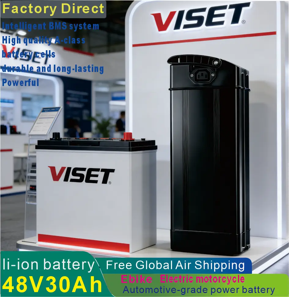 VISET New 48V15Ah-30Ah 18650 High Capacity Battery Ebike for 250W -1500W SliverFish octagonal motor kit Electric folding bicycle
VISET New 48V15Ah-30Ah 18650 High Capacity Battery Ebike for 250W -1500W SliverFish octagonal motor kit Electric folding bicycle