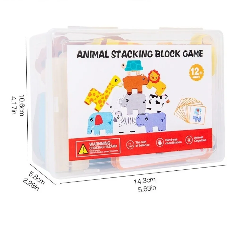 Wooden Wooden Animal Stacking Block Stacking Layer Sensory Play Balance Cognitive Learning Multi-Layer Stacking
Wooden Wooden Animal Stacking Block Stacking Layer Sensory Play Balance Cognitive Learning Multi-Layer Stacking
