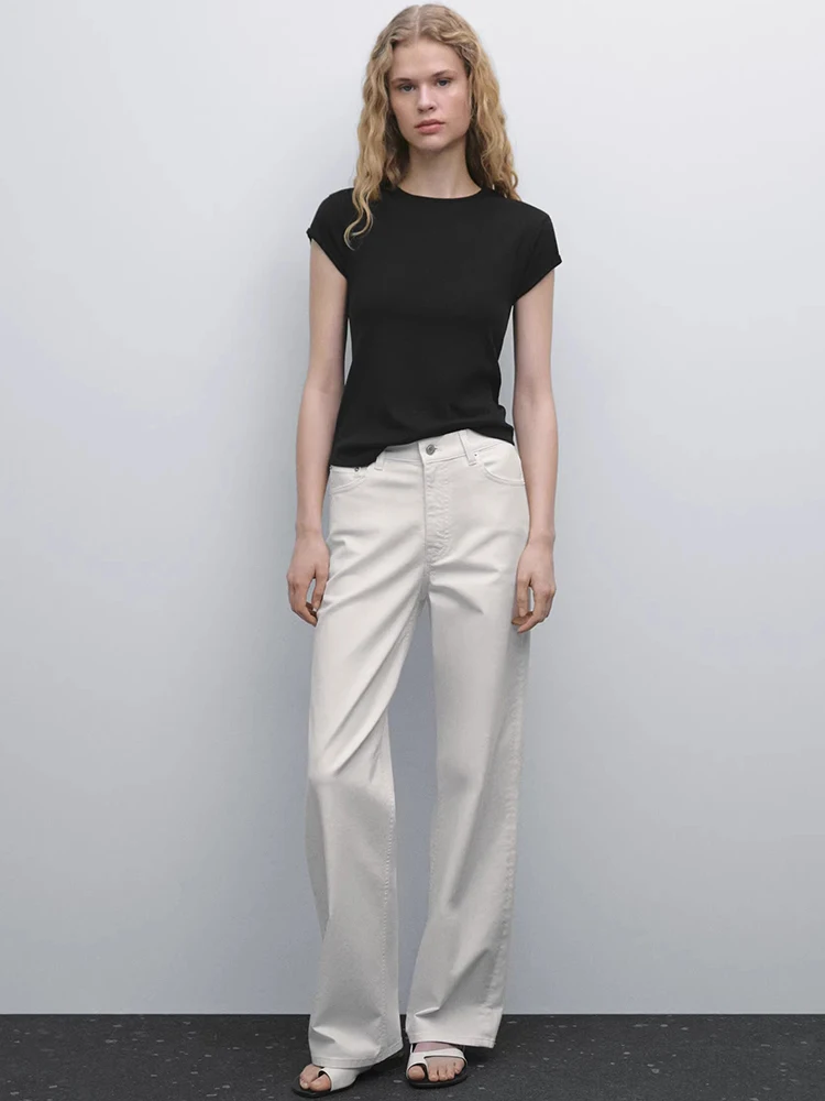 Casual Sle White Straight Leg Jeans Women's Denim Pants Stand Fit Long Trousers Versatile Simple Design Spring Summer Au...
Casual Sle White Straight Leg Jeans Women's Denim Pants Stand Fit Long Trousers Versatile Simple Design Spring Summer Au...