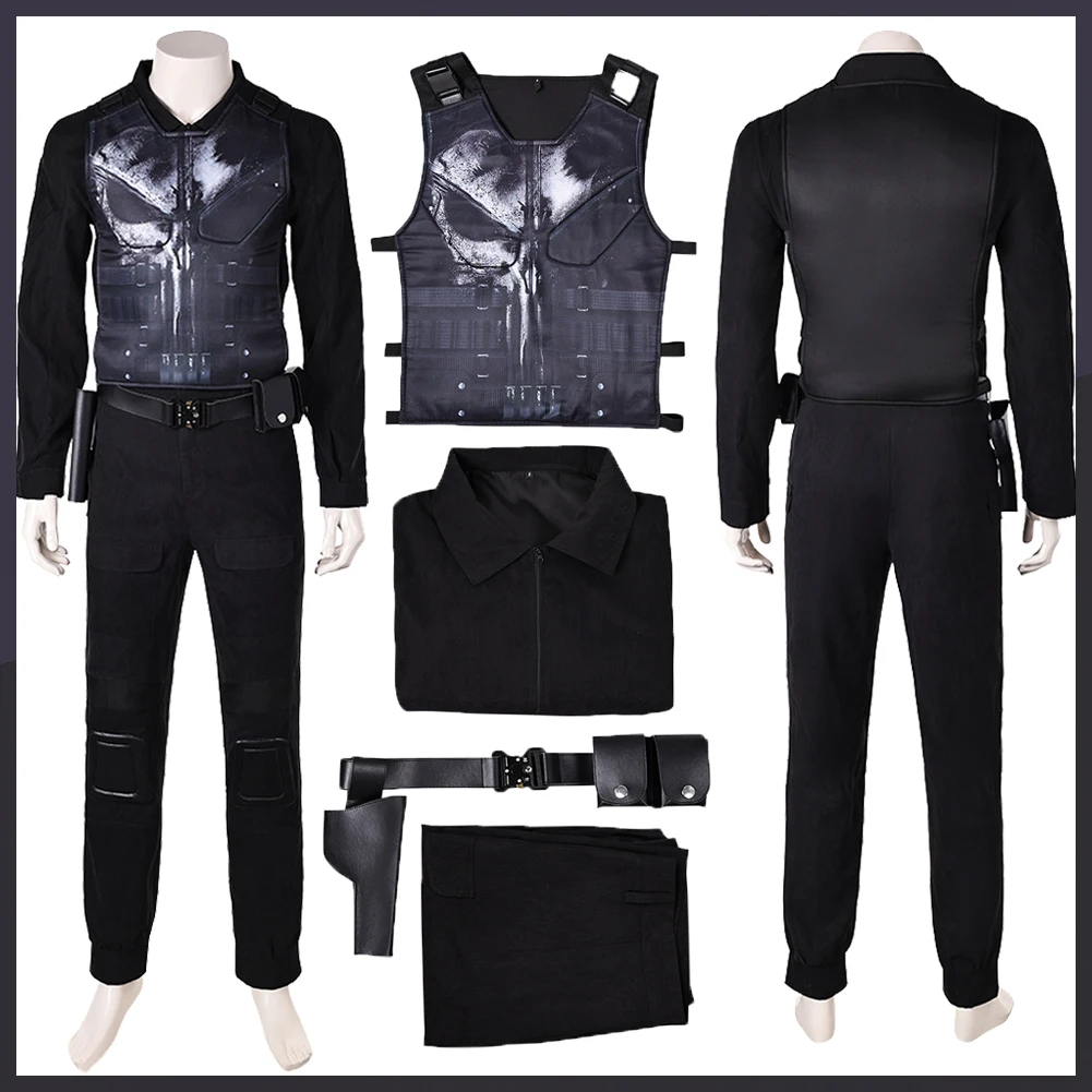 2025 TV Daring Devil Villain Punish Costume Frank Castle Cosplay Fantasy Clothing Disguise Adult Men Roleplay Fantasia Outfit
2025 TV Daring Devil Villain Punish Costume Frank Castle Cosplay Fantasy Clothing Disguise Adult Men Roleplay Fantasia Outfit
