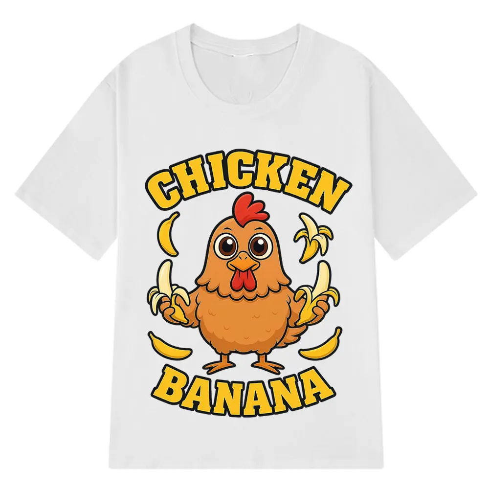 Camiseta de pollo y plátano de dibujos animados camiseta bonita y divertida de Animal Mashup Meme camisetas holgadas Unisex
Camiseta de pollo y plátano de dibujos animados camiseta bonita y divertida de Animal Mashup Meme camisetas holgadas Unisex