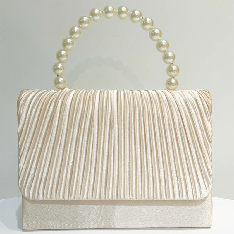 Pearl Beaded Fashion Women's Handbag Glitter Shiny Rhinestones Diamond Evening Bag Wedding Party Clutch Purse Crossbody Bag
Pearl Beaded Fashion Women's Handbag Glitter Shiny Rhinestones Diamond Evening Bag Wedding Party Clutch Purse Crossbody Bag