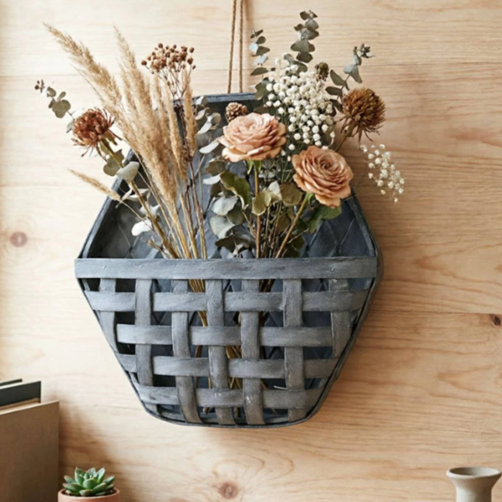 Hexagonal Wall Basket Braided Rope Hanger Wooden Wall Basket Home Decor Openwork Rustic
Hexagonal Wall Basket Braided Rope Hanger Wooden Wall Basket Home Decor Openwork Rustic