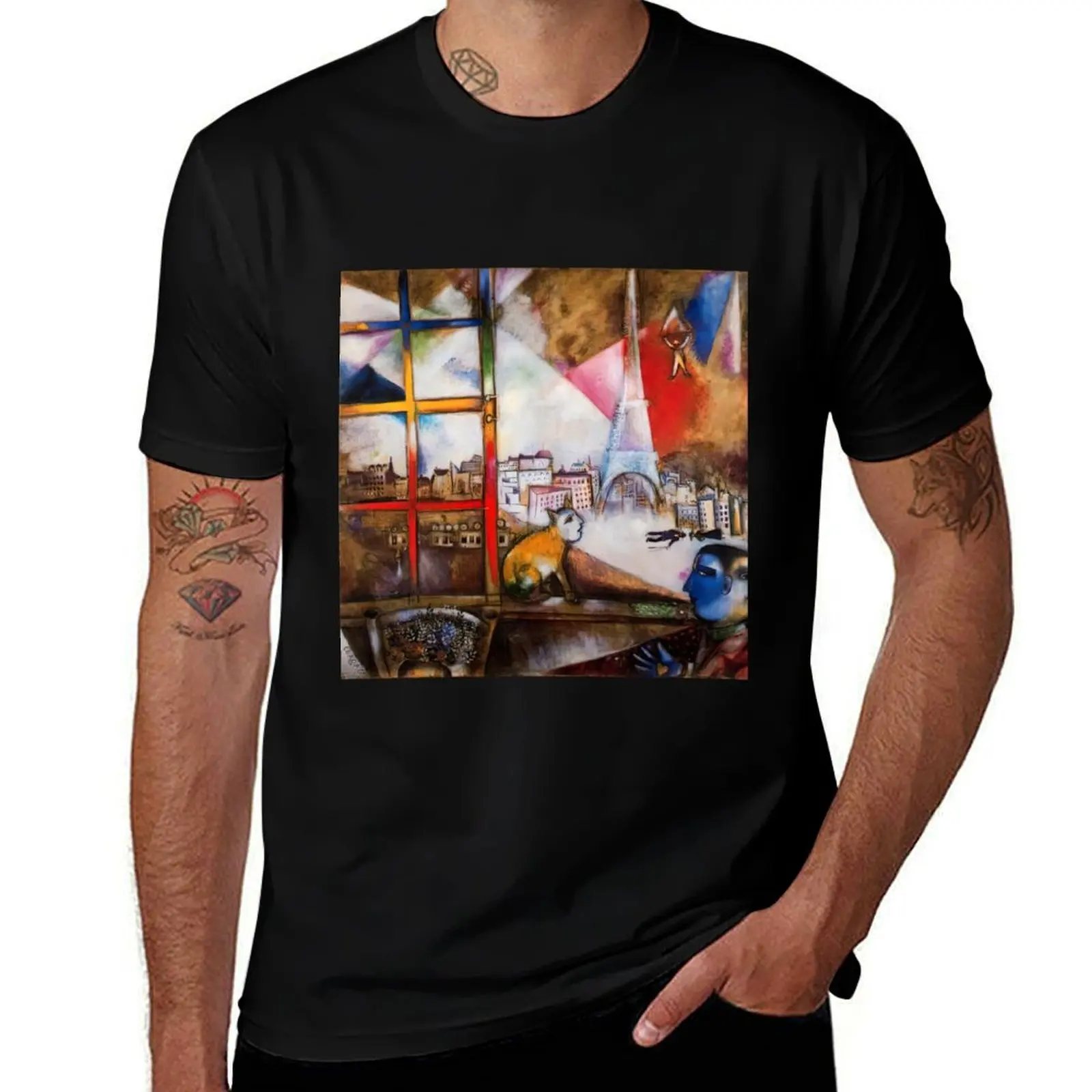 marc chagall surrealism art T-Shirt Simple Casual Short Sleeve Cotton T-Shirt
marc chagall surrealism art T-Shirt Simple Casual Short Sleeve Cotton T-Shirt