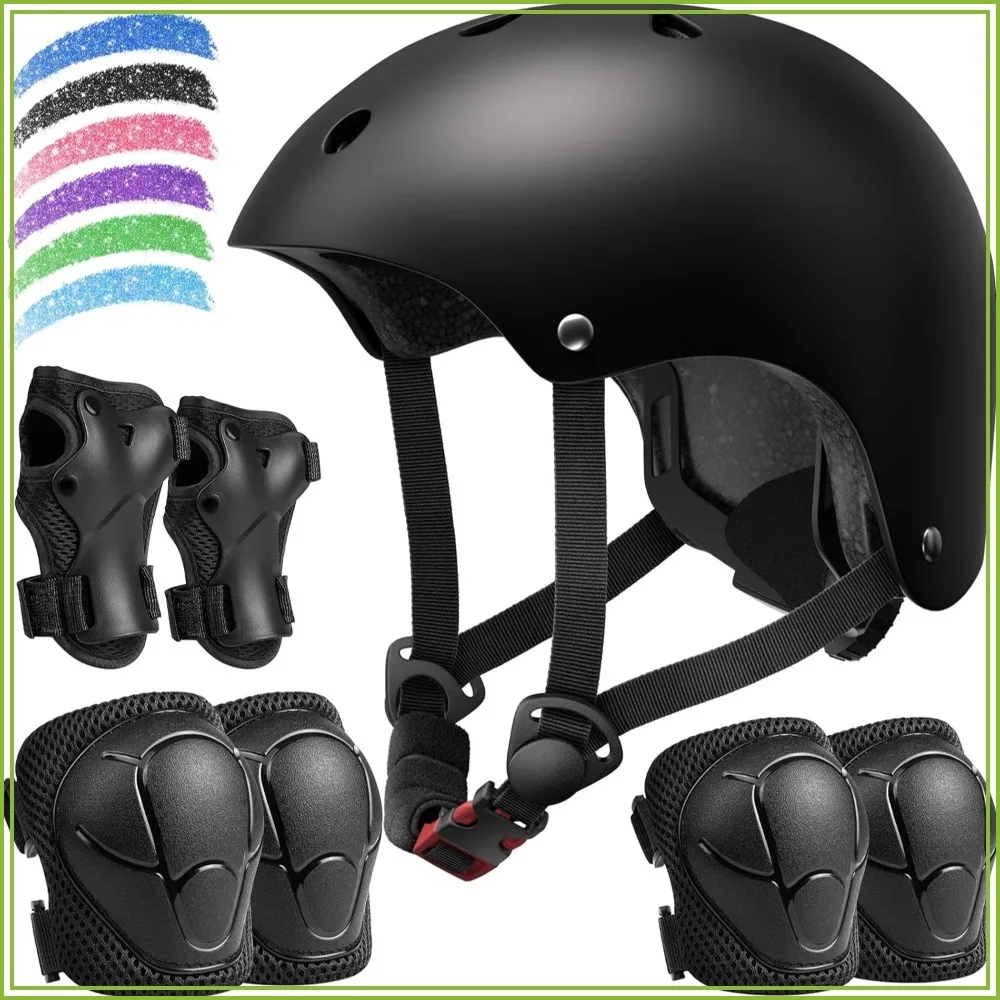 Kids Bike Helmet Set with Knee & Elbow Pads, Adjustable Ages 2-14, 6 Colors
Kids Bike Helmet Set with Knee & Elbow Pads, Adjustable Ages 2-14, 6 Colors