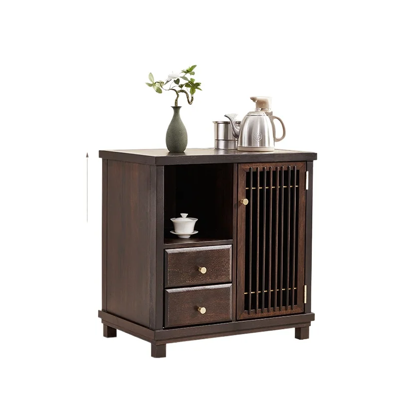 Modern new Chinese ebony solid wood tea cabinet, living room by the wall cabinet, household locker
Modern new Chinese ebony solid wood tea cabinet, living room by the wall cabinet, household locker