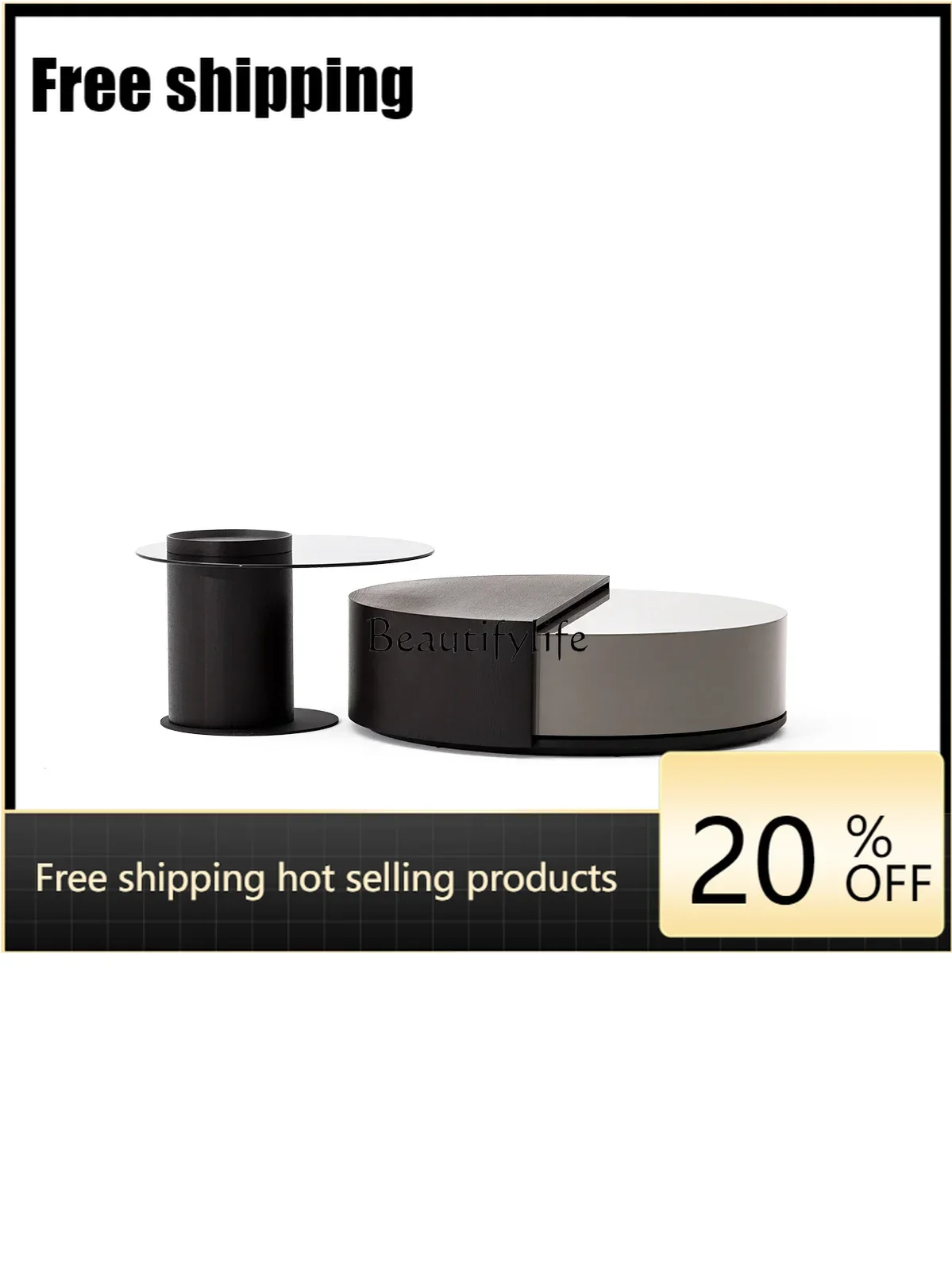 x4 Minimalist coffee table Modern simple light luxury creative round combination glass sofa side table
x4 Minimalist coffee table Modern simple light luxury creative round combination glass sofa side table