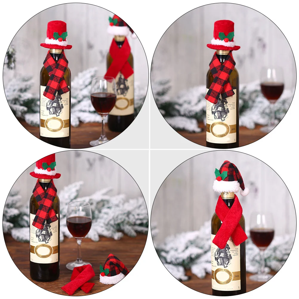 6Sets Adorable Bottle Hat Xmas Decor Mini Scarves Hats Great Props for Family Gathering Hat Scarf Decor Bottle Adorn
6Sets Adorable Bottle Hat Xmas Decor Mini Scarves Hats Great Props for Family Gathering Hat Scarf Decor Bottle Adorn